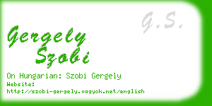 gergely szobi business card